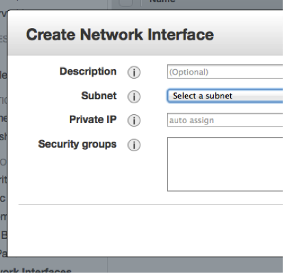 Create ENI Interface