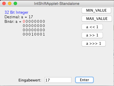 Bild des IntShiftApplet